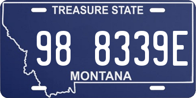 MT license plate 988339E