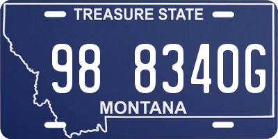 MT license plate 988340G