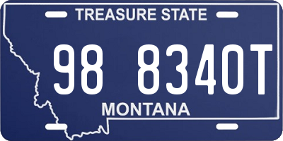 MT license plate 988340T
