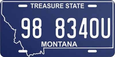 MT license plate 988340U