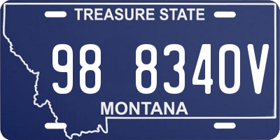 MT license plate 988340V