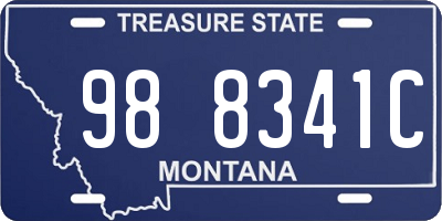 MT license plate 988341C