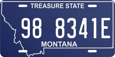 MT license plate 988341E