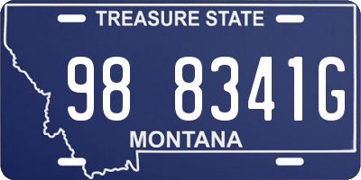MT license plate 988341G