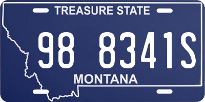 MT license plate 988341S