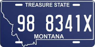 MT license plate 988341X