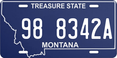 MT license plate 988342A