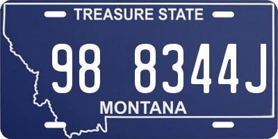 MT license plate 988344J