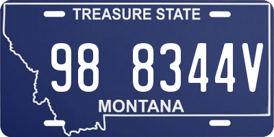 MT license plate 988344V