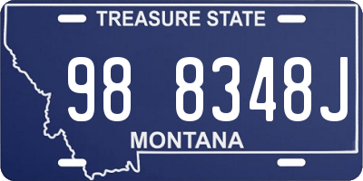 MT license plate 988348J