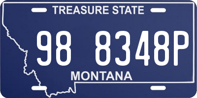 MT license plate 988348P