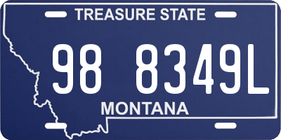 MT license plate 988349L