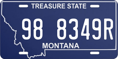 MT license plate 988349R