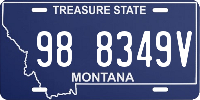 MT license plate 988349V