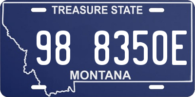 MT license plate 988350E
