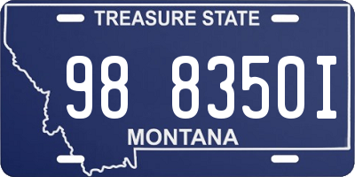 MT license plate 988350I
