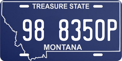 MT license plate 988350P