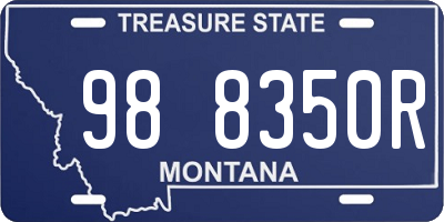 MT license plate 988350R