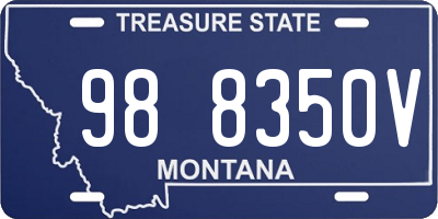 MT license plate 988350V