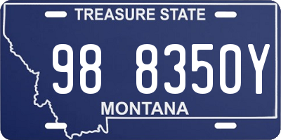 MT license plate 988350Y
