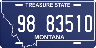 MT license plate 988351O