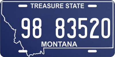 MT license plate 988352O