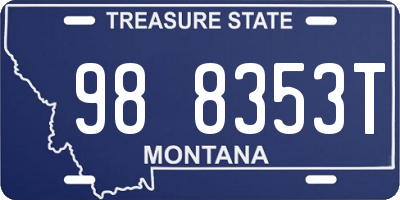 MT license plate 988353T