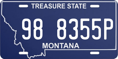 MT license plate 988355P