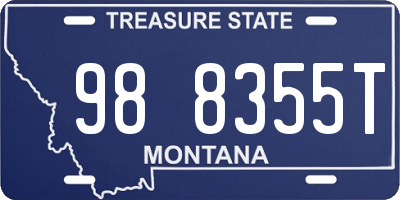 MT license plate 988355T