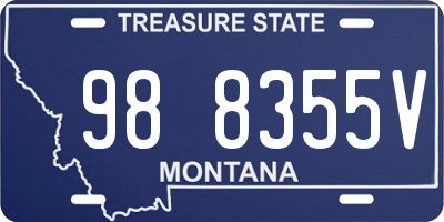 MT license plate 988355V