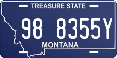 MT license plate 988355Y