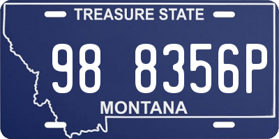 MT license plate 988356P