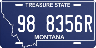 MT license plate 988356R
