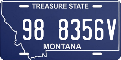 MT license plate 988356V