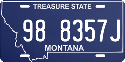 MT license plate 988357J