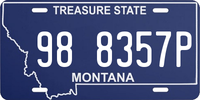 MT license plate 988357P