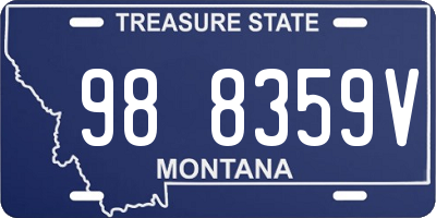 MT license plate 988359V