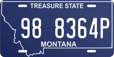 MT license plate 988364P