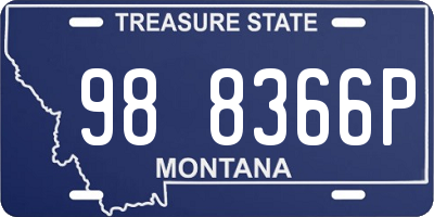 MT license plate 988366P