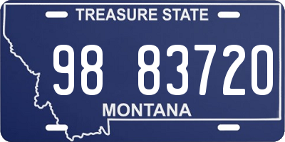 MT license plate 988372O