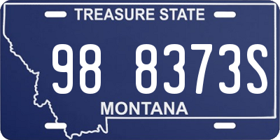 MT license plate 988373S