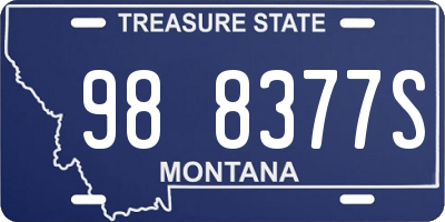 MT license plate 988377S