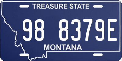 MT license plate 988379E