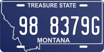 MT license plate 988379G