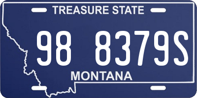 MT license plate 988379S