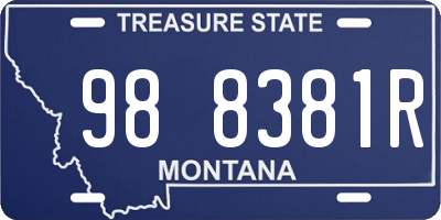 MT license plate 988381R