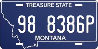 MT license plate 988386P