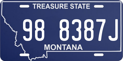 MT license plate 988387J