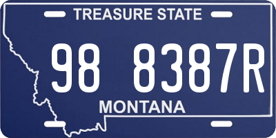 MT license plate 988387R