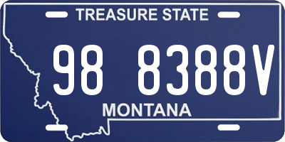 MT license plate 988388V